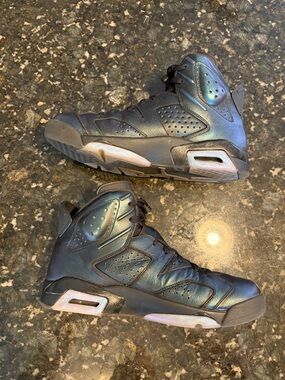 🔥🔥Air Jordan 6 All Star Chameleon Black Iridescent Size 10 Rare🔥🔥